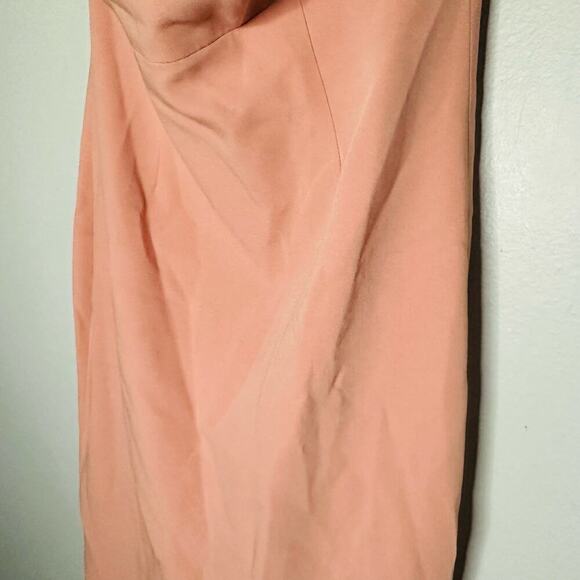 CINQ A SEPT Pink Luna Strapless Straight Neckline Hourglass Gown Dress Size 8 - Picture 6 of 11